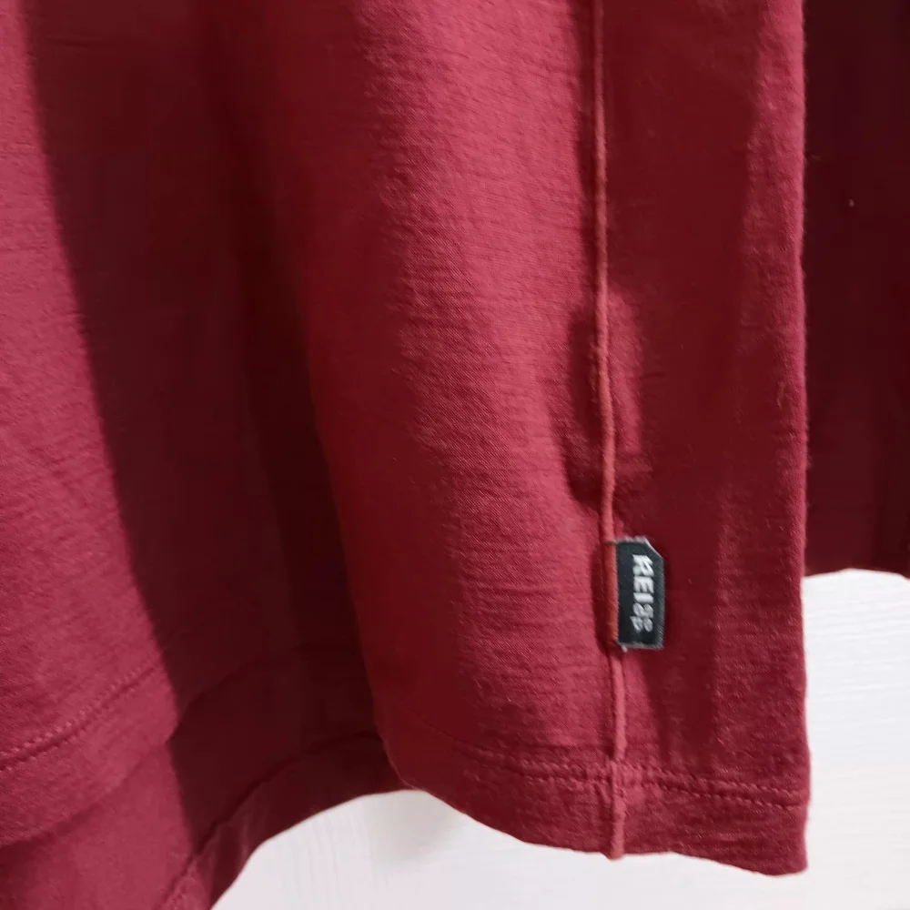 REI Coop Quarter Zip 100% Merino Wool Maroon Long Sleeve Pullover - Picture 4 of 5